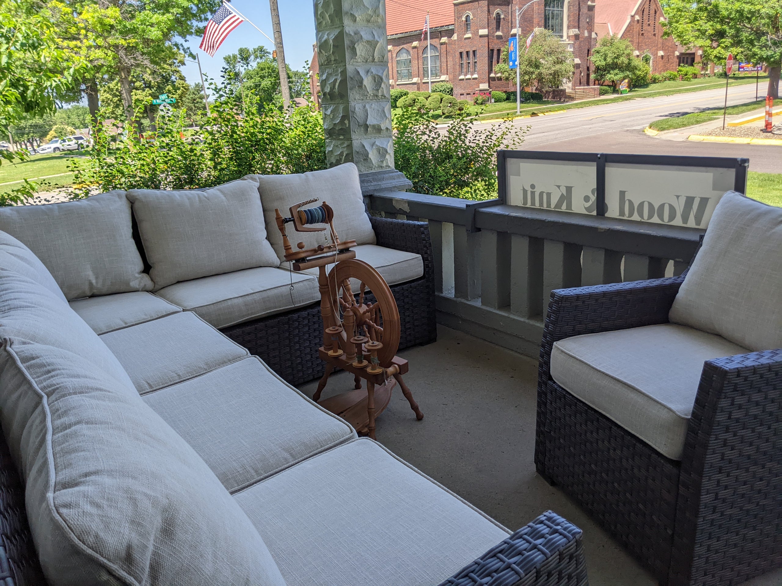 Come Join Us For Our Weekly Sit & Stitch Wood & Knit Be Nice Music Studio